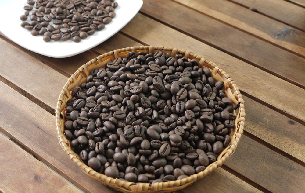 cà phê robusta hạt rang